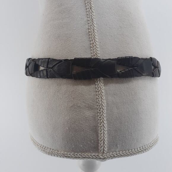 Fossil Men's Genuine Leather Links Gold Tone Buckle Solid Brass Single Prong - Picture 8 of 10